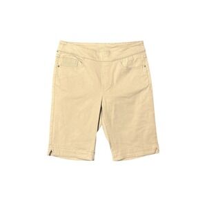 Tribal Bermuda Shorts Pull On Almond Preppy Neutral Stretch Women's Size 8 NWT